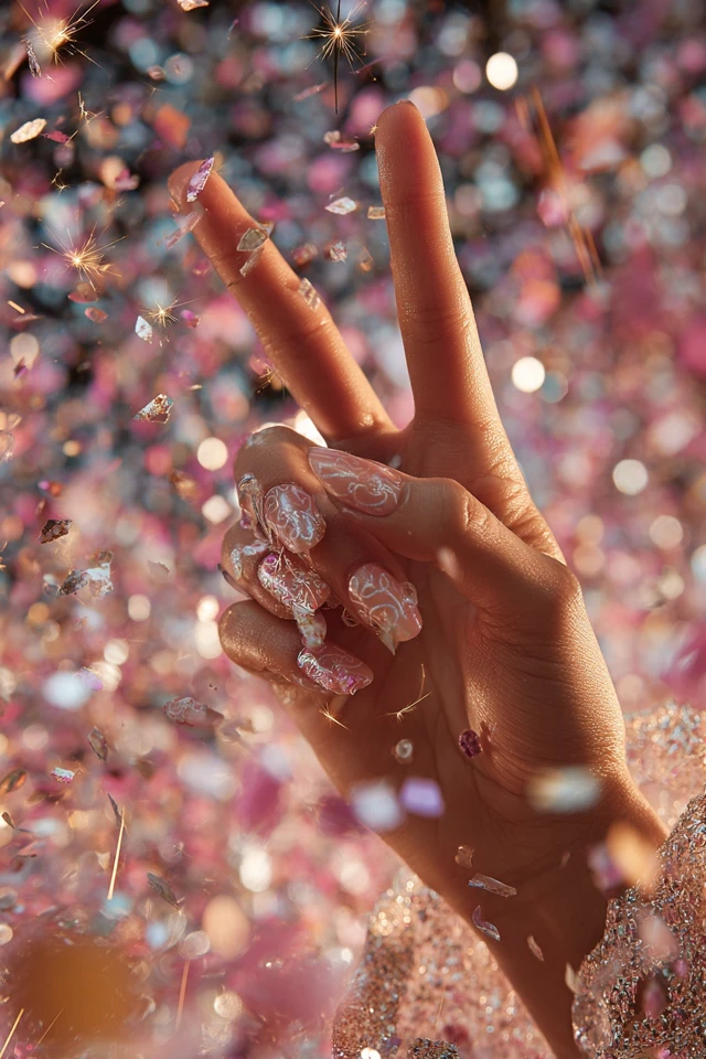 Chic Eid al-Fitr Design Nails