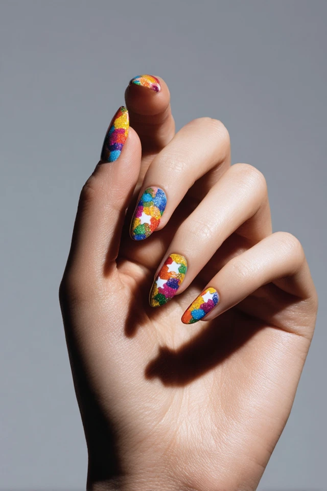 Chic Flag Day Nails