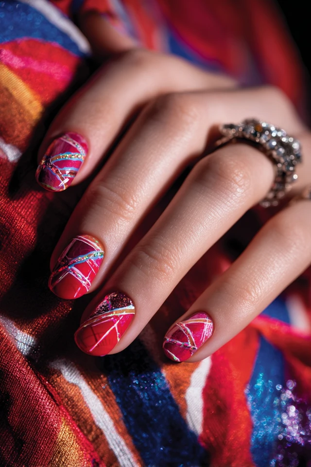 Celebration Canada Day Nails