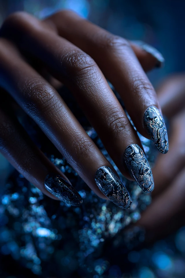 Kinetic Graffiti Stamping Artistry Nails