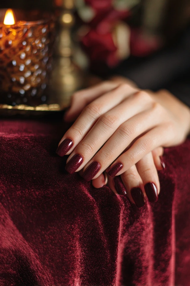 Velvet Press-On Glam Nails