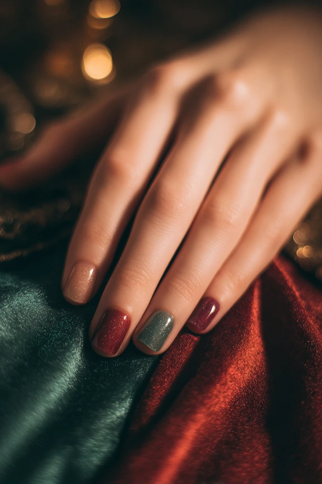 Velvet Ice Frost Nails