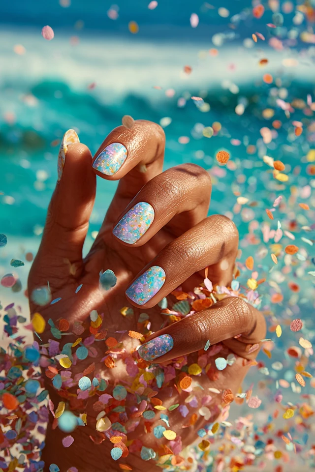 Seashell Summer Symphony Nails
