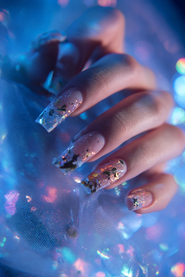 Ultra Shattered Glass Artistry Nails