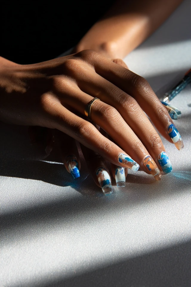 Crystal E-file Carving Mani