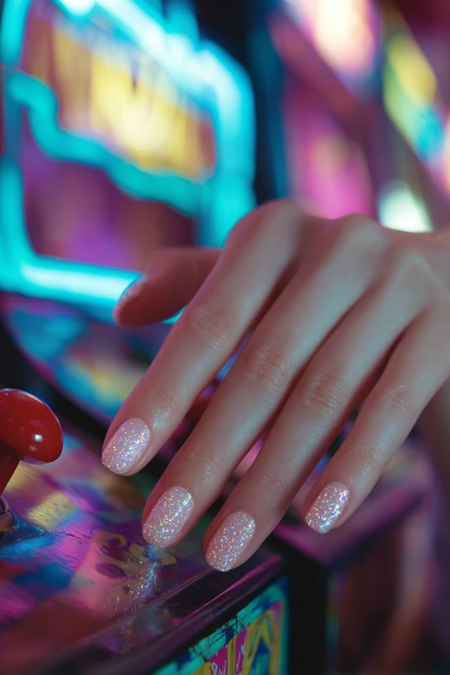 Prismatic Confetti Glitter Mani