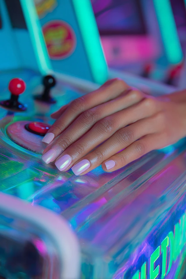 Spectrum Matte Chrome Nails