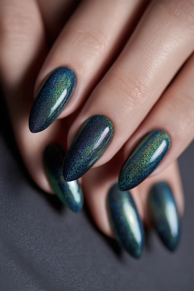 Chic Magnetic Cat-Eye Glam Nails