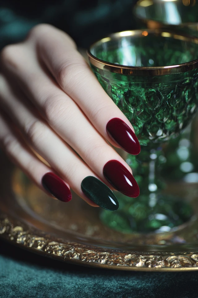 Velvet Acrylic Nails