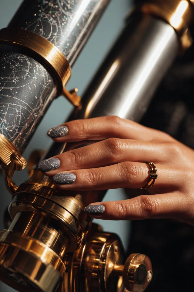 Galactic Stamping Art Vision Nails