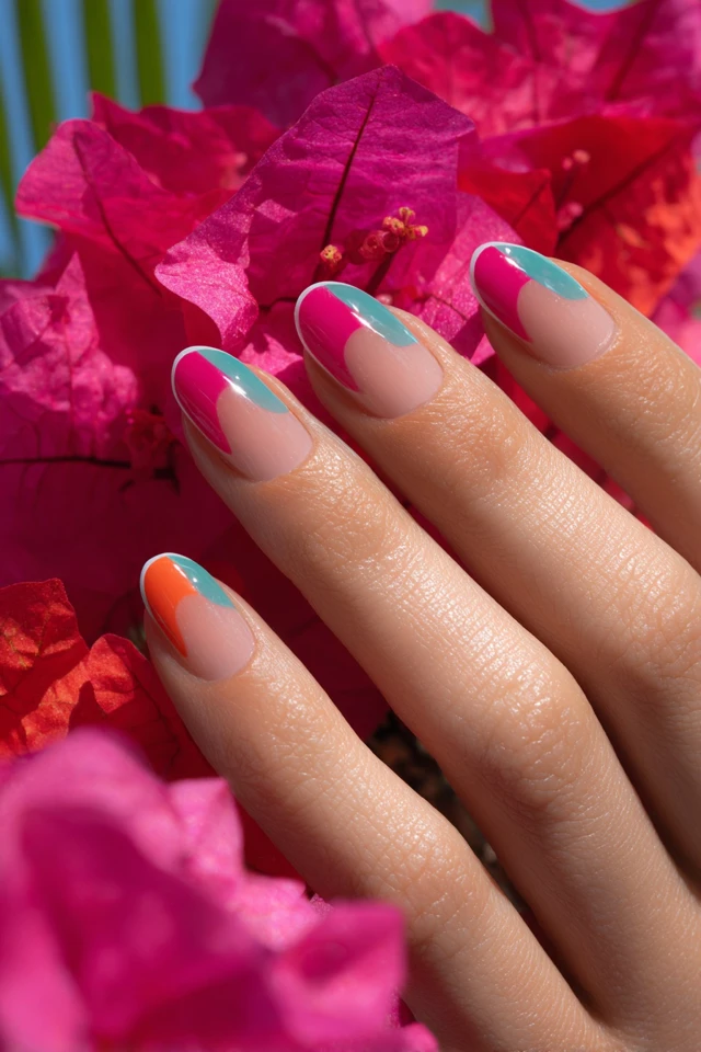 Miami Neon Palette Nails
