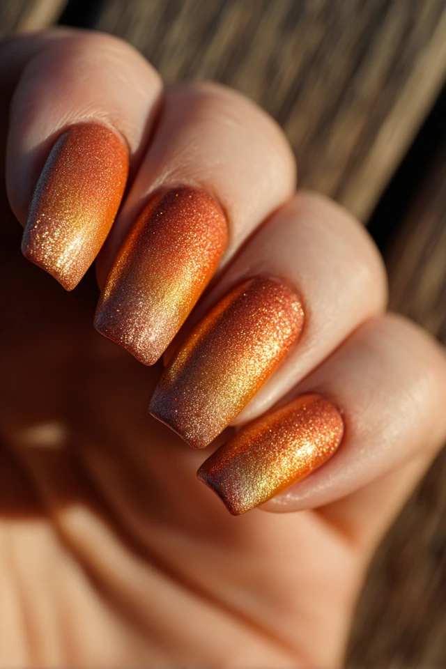 Golden Hour Nails