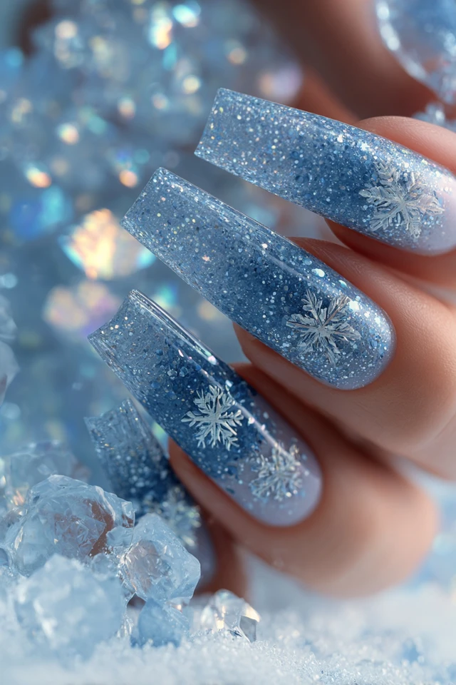 Snow Queen Look Nails