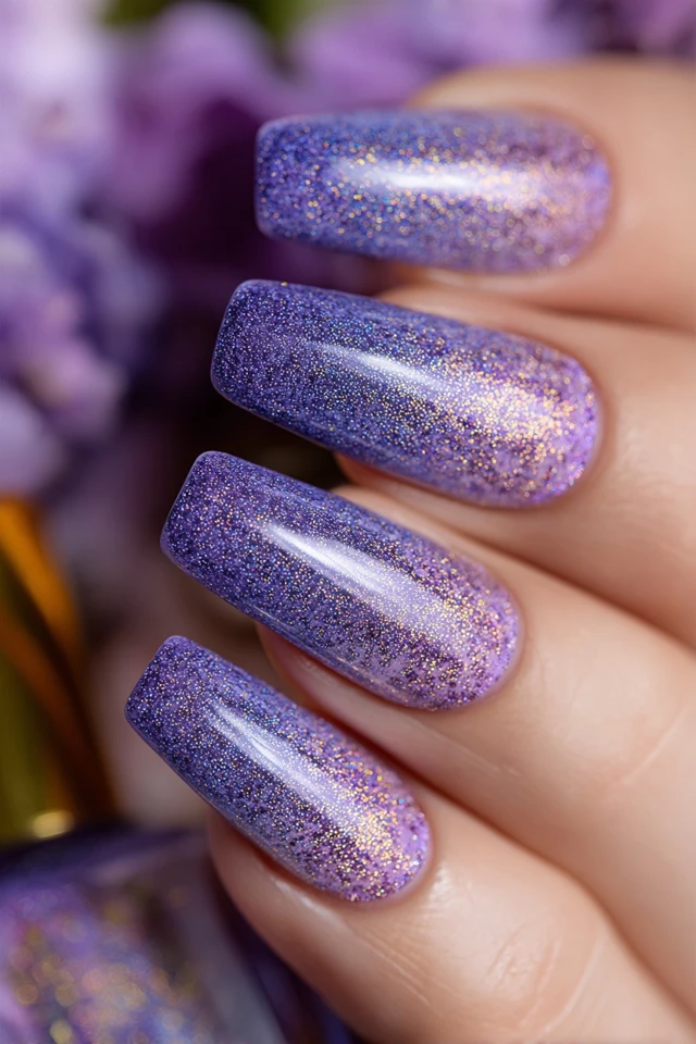 Lavender Field Mani