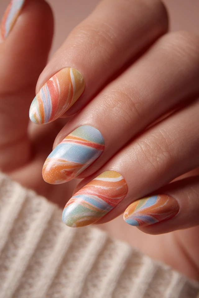 Tie-Dye Dream Look Nails