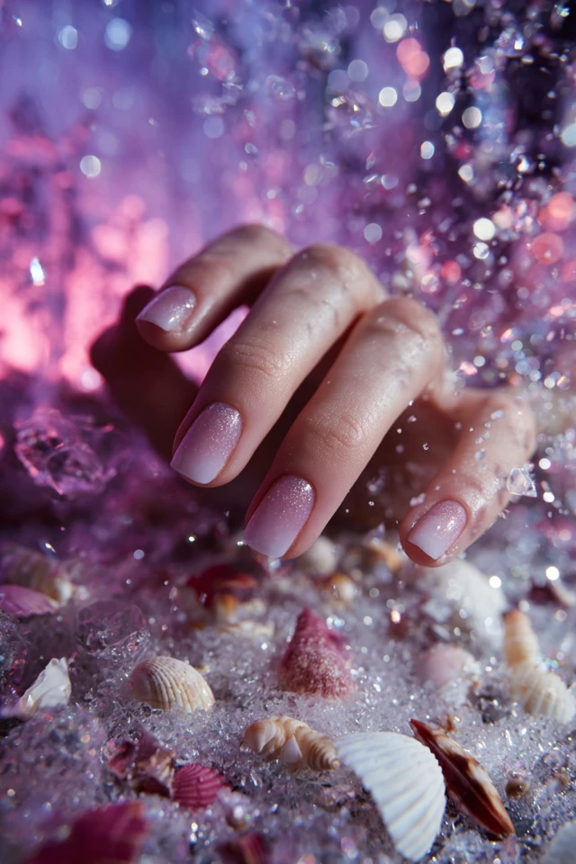 Holly Winter Whisper Nails