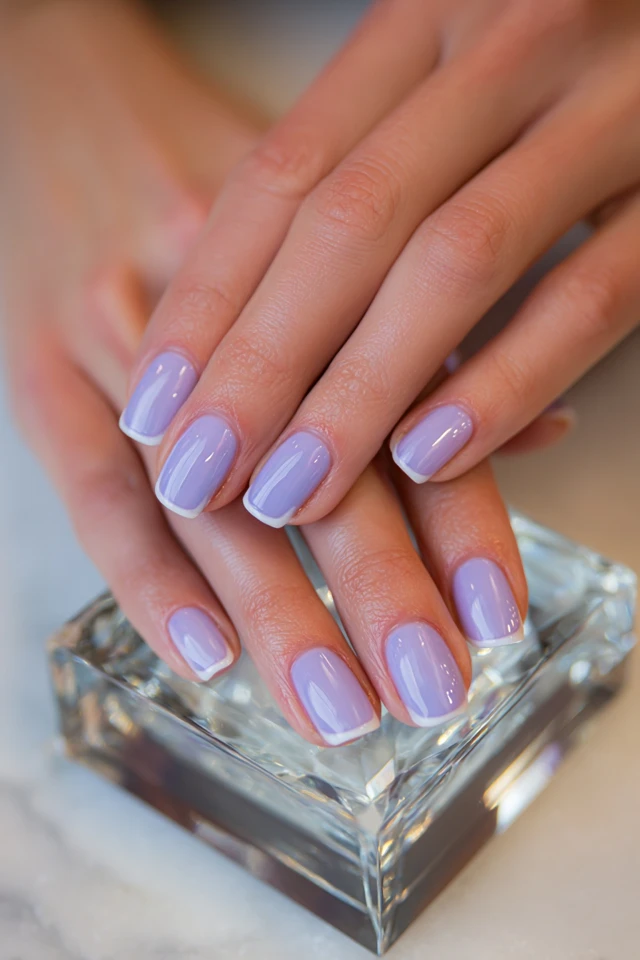 Luxe Beveled Design Nails
