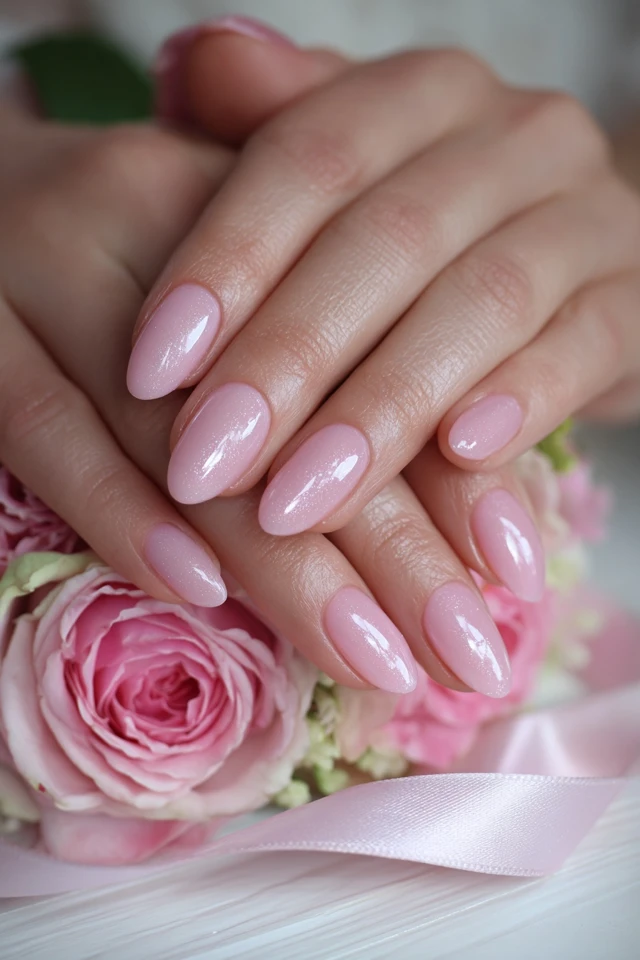 Glam Natural Rounded Silhouette Nails