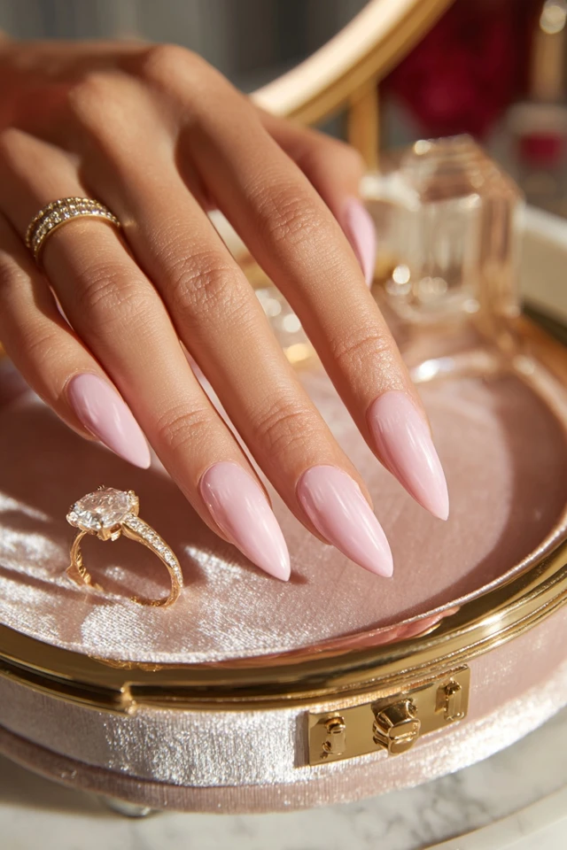 Artful Mini Stiletto Silhouette Nails