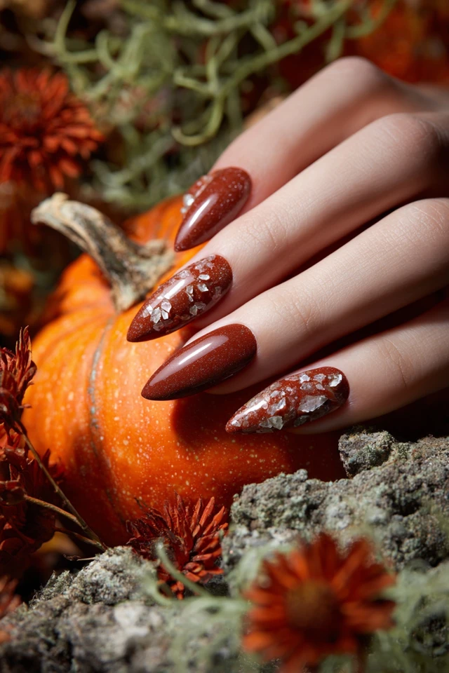 Cider Fall Charm Nails