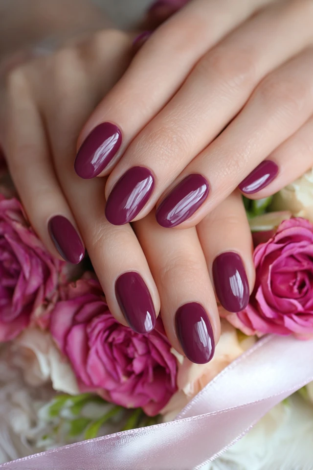 Striking Round Silhouette Nails