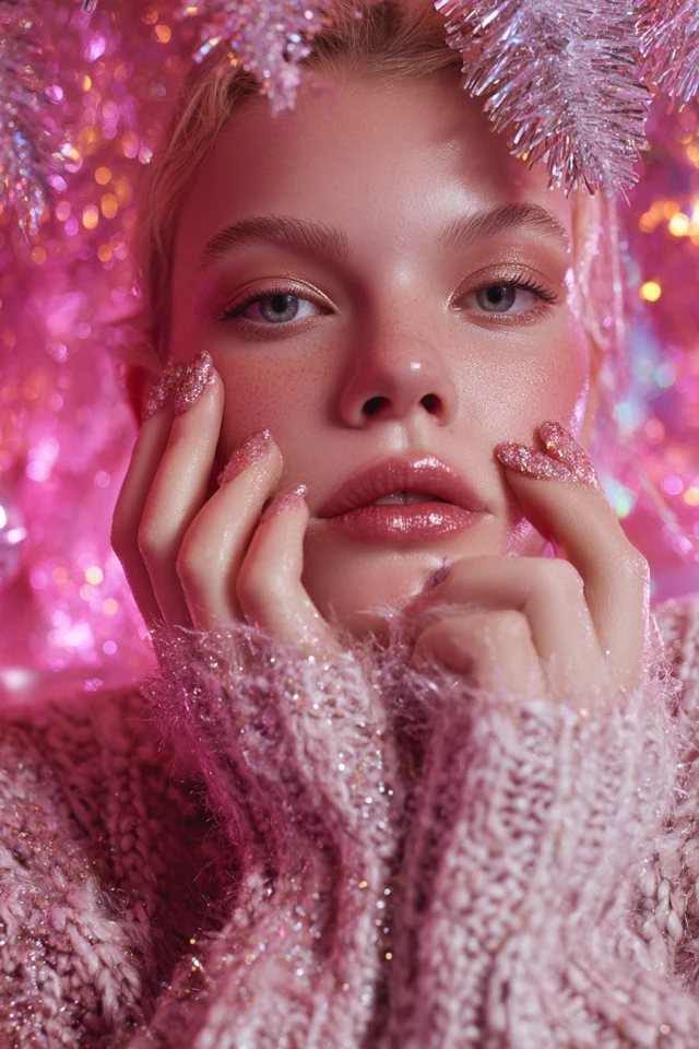 Gingerbread Winter Glow Nails