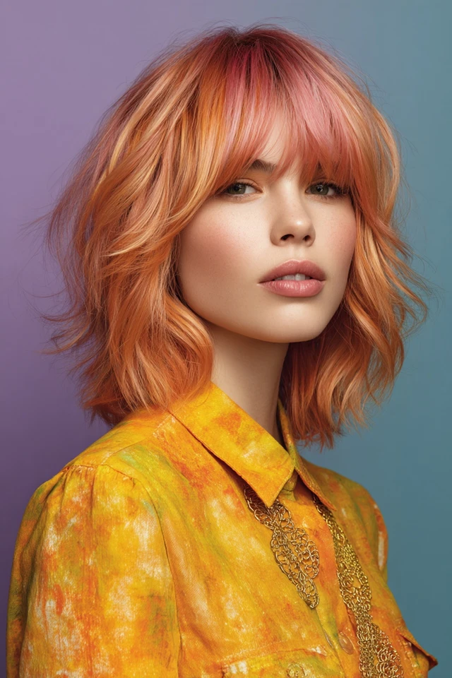 Medium Shag Haircut Texture