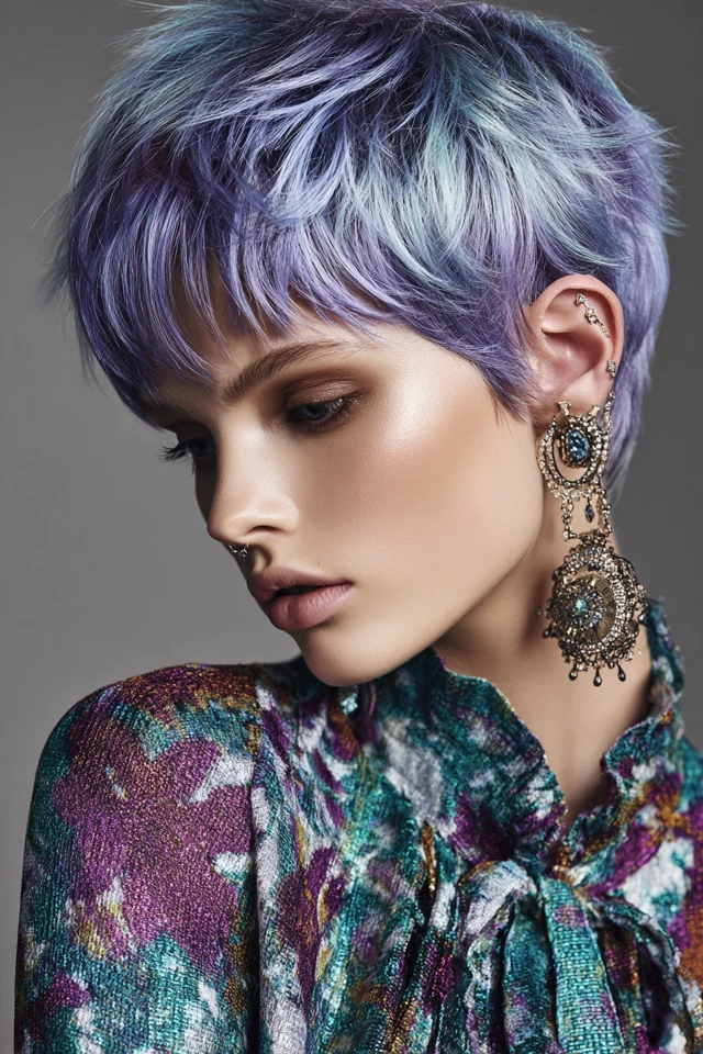 Medium Feathered Haircut Light