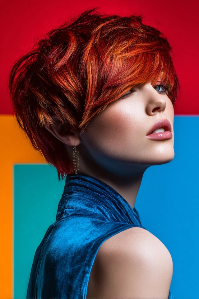 Short Layered Fringe Haircut