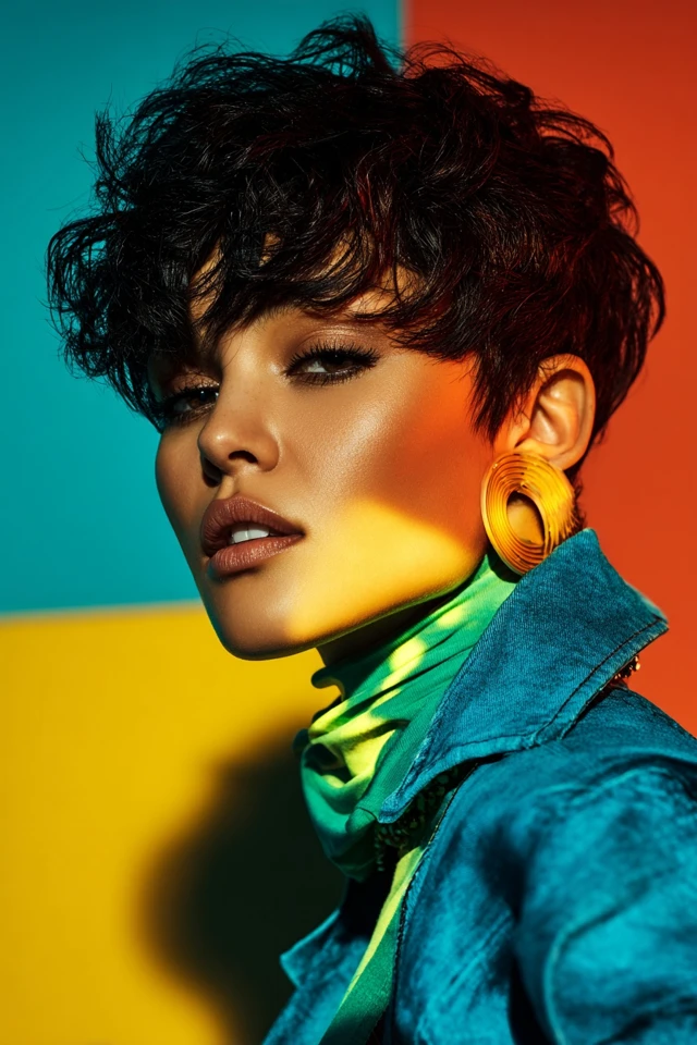 Short Textured Haircut Volume