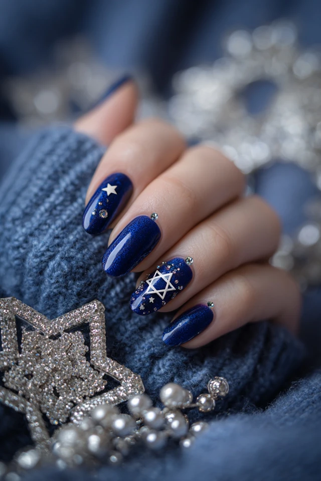 Hanukkah Gathering Nails Inspiration - photo 2