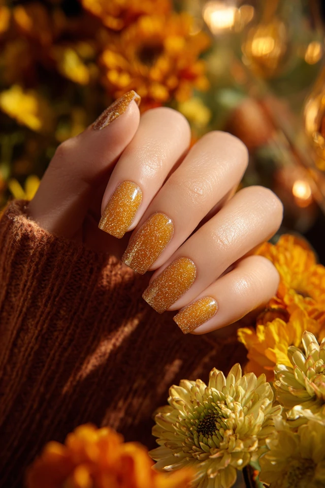 Sweater Fall Glow Nails - photo 2