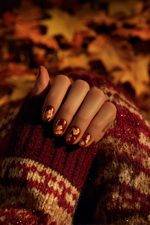 Sweater Autumn Symphony Nails - photo 2