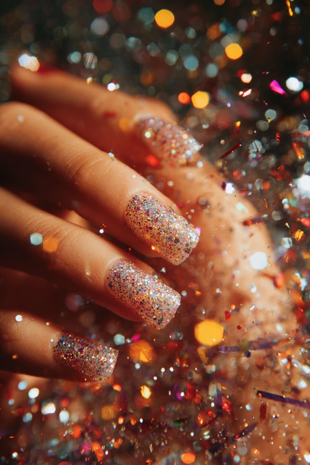 Sparkle Arbor Day Vibes Nails - photo 2