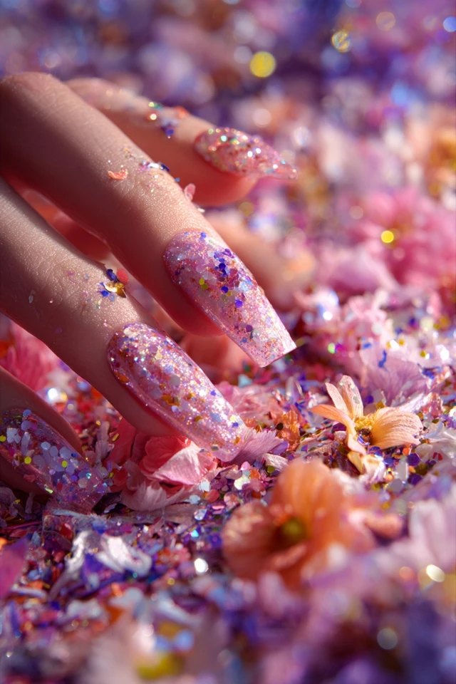 Bold Grandparents Day Palette Nails - photo 2