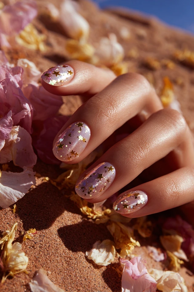 Sparkle Pi Day Mani