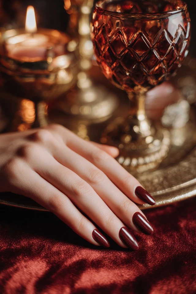 Velvet Press-On Glam Nails