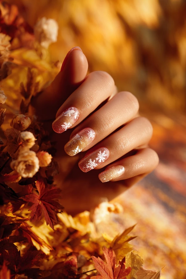 Harvest Autumn Frost Nails - photo 2