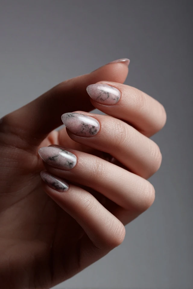 Kinetic Watercolor Ink Nails