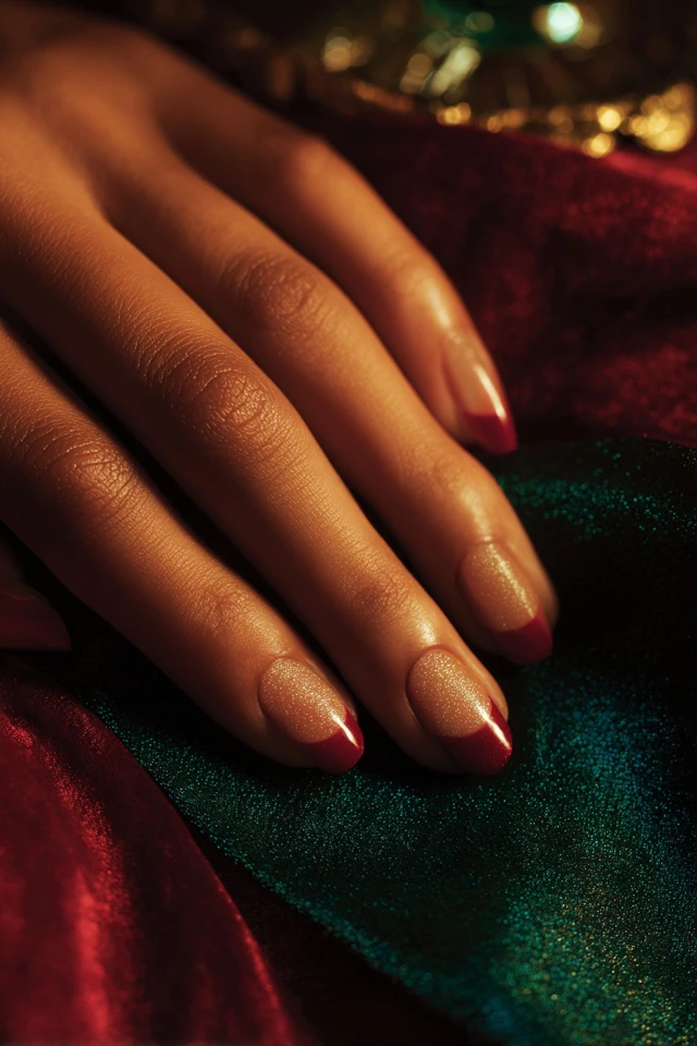 Velvet Silk Wrap Glam Nails - photo 2