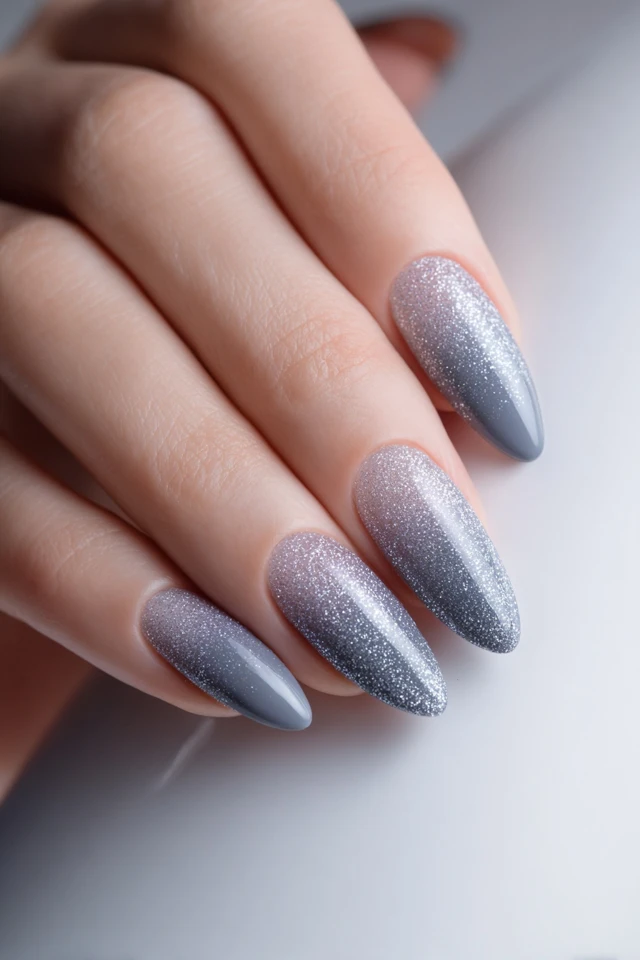 Glittering Ombre Airbrush Artistry Nails - photo 2