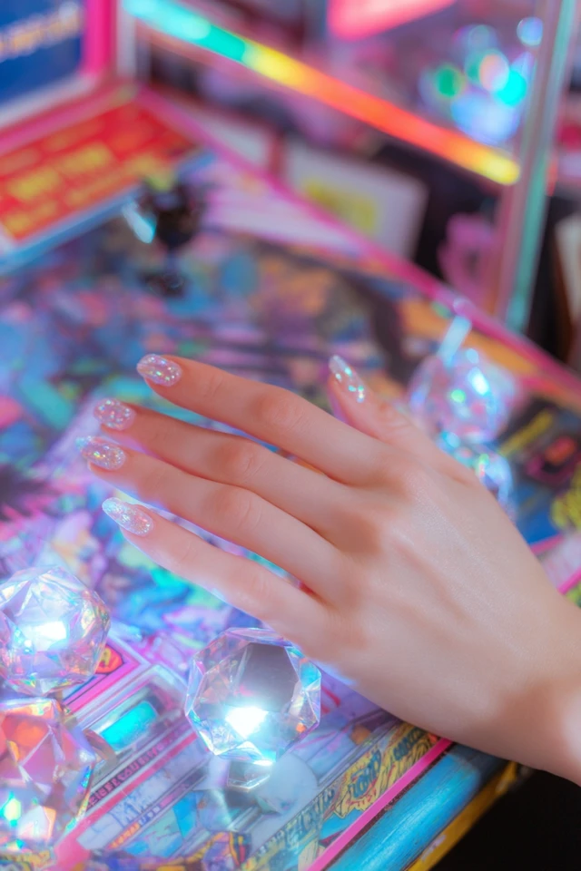 Iridescent Quartz Crystal Mani - photo 2