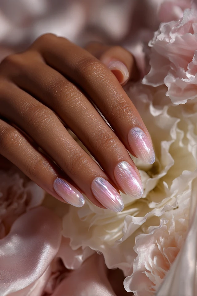Satin Silk Design Nails