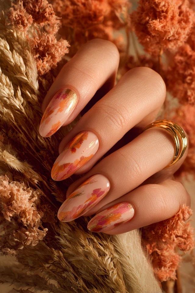 Desert Sunset Design Nails - photo 2