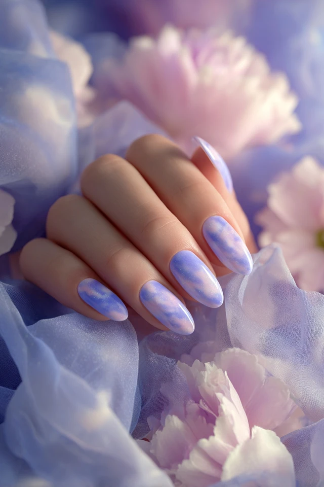 Dreamy Cloud Mood Nails - photo 2