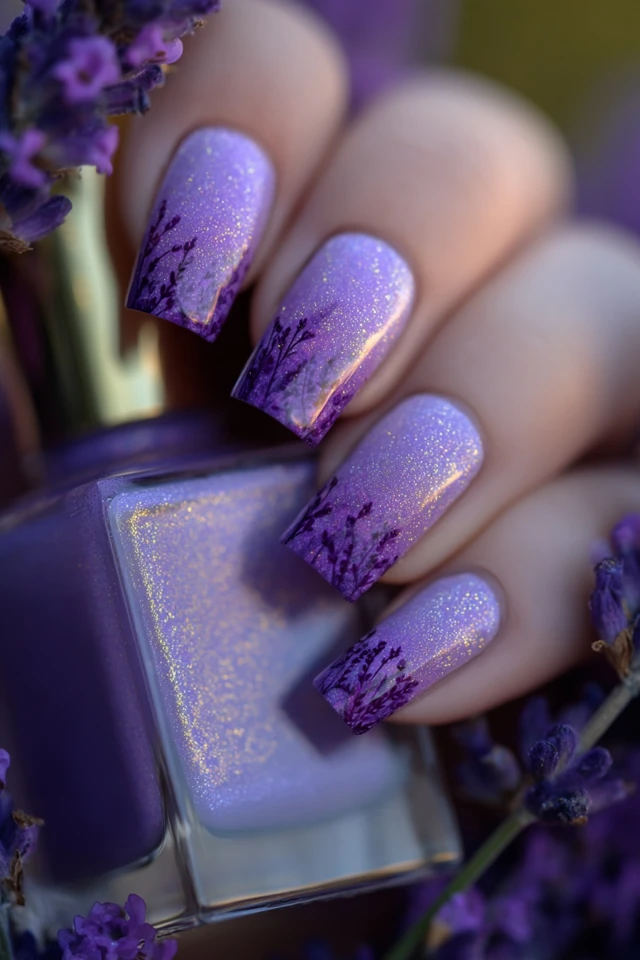 Lavender Field Mani - photo 2