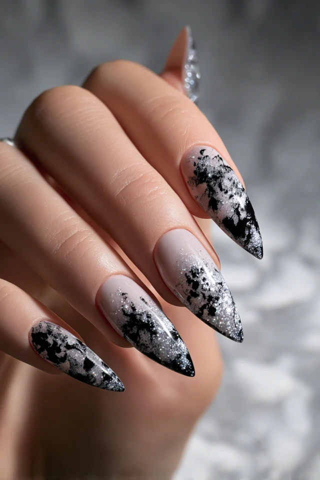 Dark Academia Design Nails - photo 2
