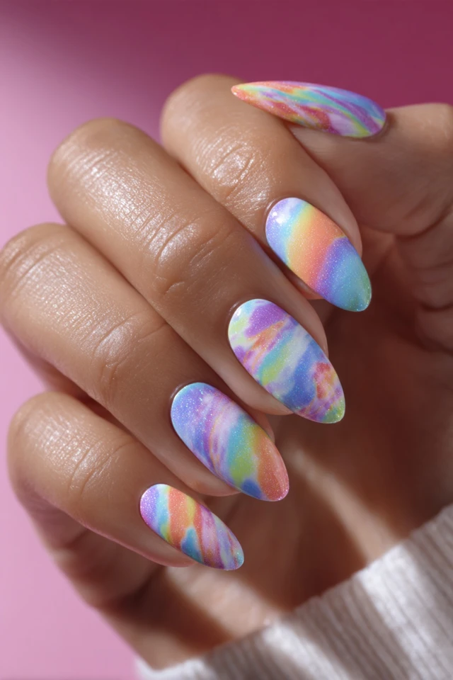 Tie-Dye Dream Look Nails - photo 2