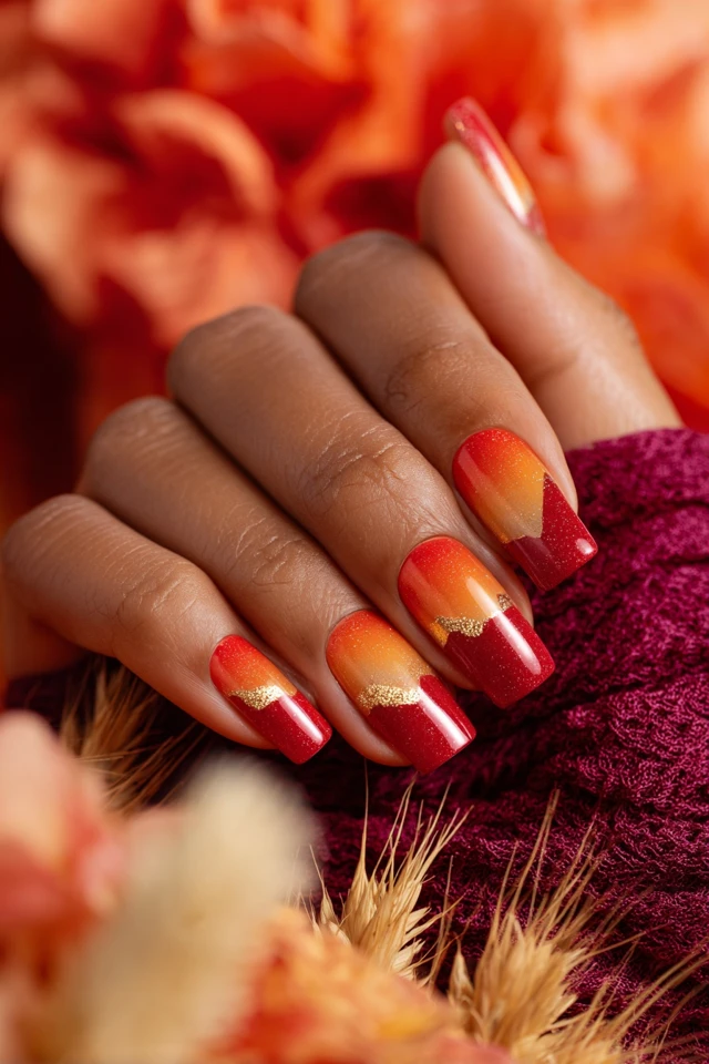 Desert Sunset Aesthetic Nails - photo 2