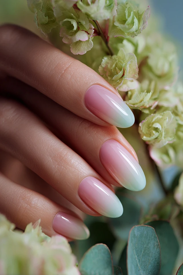 Frosted Glass Design Nails - photo 2